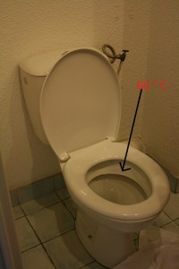 Hot toilet